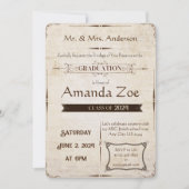  uitnodiging voor afstuderen/bekendmaking (Voorkant)