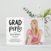 Uitnodiging voor Afstuderen bewerken in kleur voor (Staand voorkant)