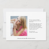 Uitnodiging voor Afstuderen bewerken in kleur voor (Achterkant)