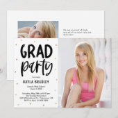 Uitnodiging voor Afstuderen bewerken in kleur voor (Voorkant / Achterkant)