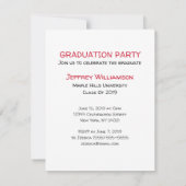 Uitnodiging voor Afstuderen Cartoon (Achterkant)