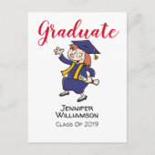 Uitnodiging voor Afstuderen Cartoon (Voorkant)