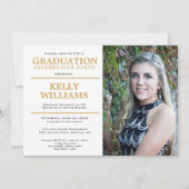 Uitnodiging voor afstuderen fotofeest (Voorkant)