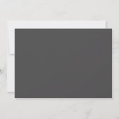 Uitnodiging voor afstuderen in moderne typografie (Achterkant)