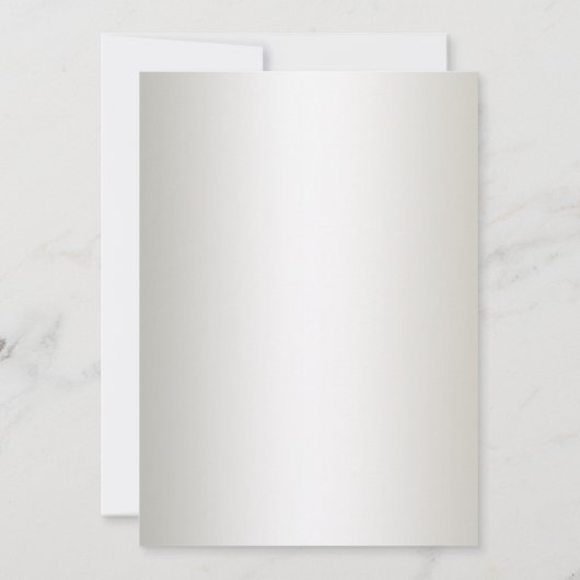 Uitnodiging voor Afstuderen in zwart-wit en goud (Achterkant)