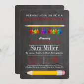 Uitnodiging voor Afstuderen met leerkrachten (Voorkant / Achterkant)