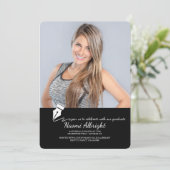 Uitnodiging voor Afstuderen met pen en inkt (Staand voorkant)