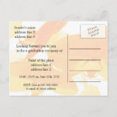 Uitnodiging voor afstuderen op de middelbare schoo briefkaart (Achterkant)