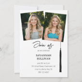 Uitnodiging voor Afstuderen van afstuderen foto's (Achterkant)