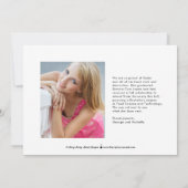 Uitnodiging voor Afstuderen van bewerkbare kleuren (Achterkant)