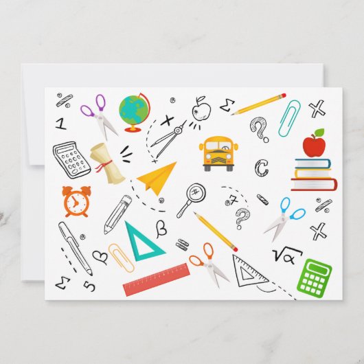 Uitnodiging voor Afstuderen van de Foto pre-K (Achterkant)