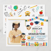 Uitnodiging voor Afstuderen van de Foto pre-K (Voorkant / Achterkant)