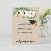 Uitnodiging voor afstuderen van Editable Medical s (Staand voorkant)