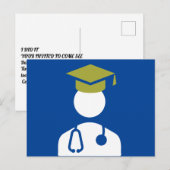 Uitnodiging voor afstuderen van medische scholen (Voorkant / Achterkant)