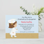 Uitnodiging voor Afstuderen van ons meisje (Staand voorkant)