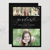 Uitnodiging voor Afstuderen voor Crises Collage Ed (Voorkant / Achterkant)