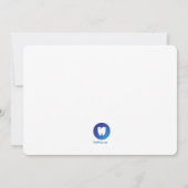 Uitnodiging voor Afstuderen voor mondverzorging (Achterkant)