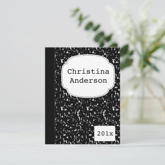 Uitnodiging voor Afstuderen voor samenstellingnote (Staand voorkant)