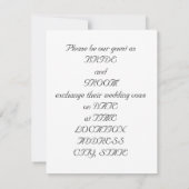 Uitnodiging voor akoestische gitaarbruiloft (Achterkant)