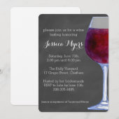 Uitnodiging voor alkbordwijn (Voorkant / Achterkant)