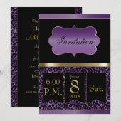 Uitnodiging voor alle doelen - Luipaard | Doe-het- (Voorkant / Achterkant)