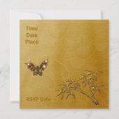 Uitnodiging voor alle gelegenheden - Aziatisch gou (Achterkant)