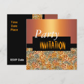 Uitnodiging voor alle gelegenheden Dierlijk Druk Z (Voorkant / Achterkant)