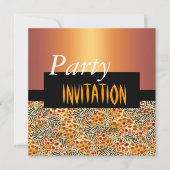 Uitnodiging voor alle gelegenheden Dierlijk Druk Z (Voorkant)