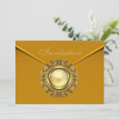 Uitnodiging voor alle gelegenheden Rich Velvet Mus (Staand voorkant)