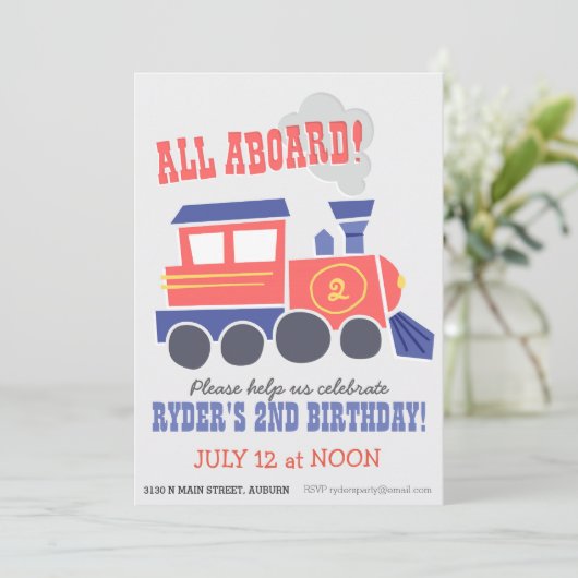 Uitnodiging voor alle partijen aan boord (Staand voorkant)