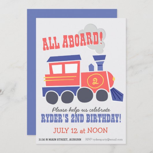 Uitnodiging voor alle partijen aan boord (Voorkant / Achterkant)