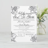 Uitnodiging voor 'Alle wegen leidden naar jou' Tro (Staand voorkant)