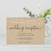 Uitnodiging voor alleen een rustieke huwelijksrece (Staand voorkant)