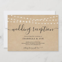 Uitnodiging voor alleen een rustieke huwelijksrece