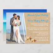 Uitnodiging voor alleen fototemplate na de bruilof (Voorkant / Achterkant)