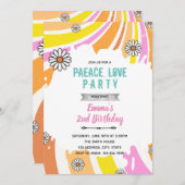 Uitnodiging voor alleen goede sfeer 60s thema (Voorkant / Achterkant)