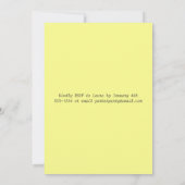 Uitnodiging voor alleen het huwelijksfeest in krij (Achterkant)