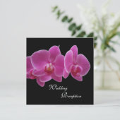 Uitnodiging voor alleen trouwreceptie -- Orchideeë (Staand voorkant)