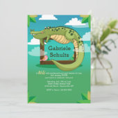 Uitnodiging voor alligator-Lijst (Staand voorkant)