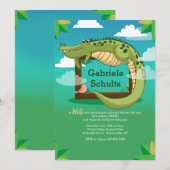 Uitnodiging voor alligator-Lijst (Voorkant / Achterkant)