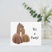 Uitnodiging voor Alpaca Buddies (Staand voorkant)