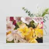 Uitnodiging voor Alstroemeria (Peruvian Lily) (Staand voorkant)