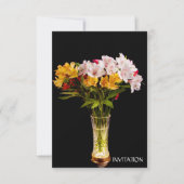 Uitnodiging voor Alstroemeria (Peruvian Lily) (Voorkant)