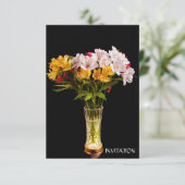 Uitnodiging voor Alstroemeria (Peruvian Lily) (Staand voorkant)