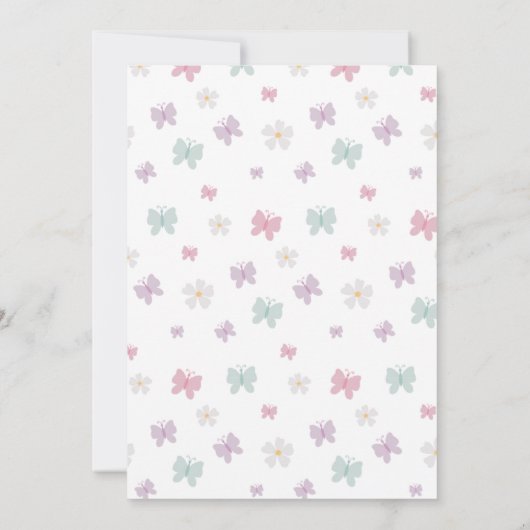 Uitnodiging voor altijd prinses. Voor altijd een p (Achterkant)