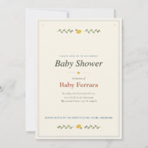 Uitnodiging voor Amalfi Coast Baby Shower