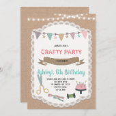 Uitnodiging voor ambachtelijke beursfeest (Voorkant / Achterkant)