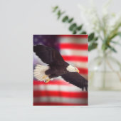 Uitnodiging voor American Flag & Eagle (Staand voorkant)