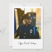 Uitnodiging voor American Flag Graduation Party (Achterkant)