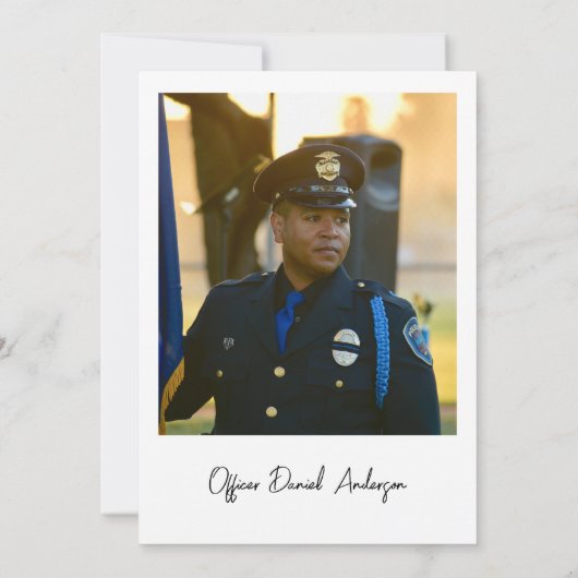 Uitnodiging voor American Flag Graduation Party (Achterkant)